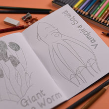 Load image into Gallery viewer, Amazing Animals of the deep Colouring Book little Twidlets 
