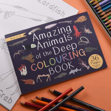 Load image into Gallery viewer, Amazing Animals of the deep Colouring Book little Twidlets 
