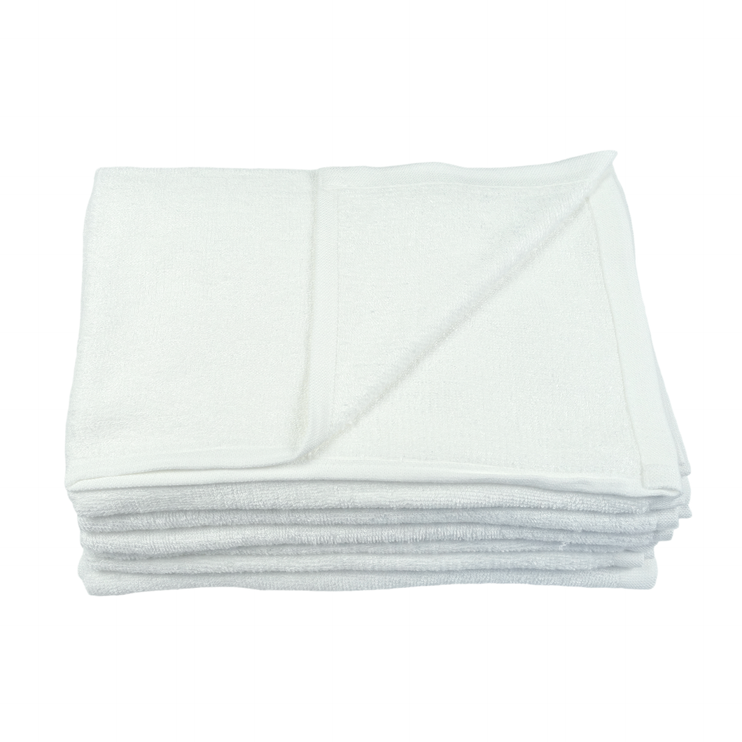 Bamboo BrightBots 6 Pack White Terry Squares