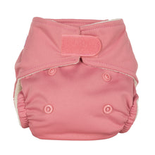 Load image into Gallery viewer, Baba and Boo reusable newborn cloth nappy little twidlets rose pink
