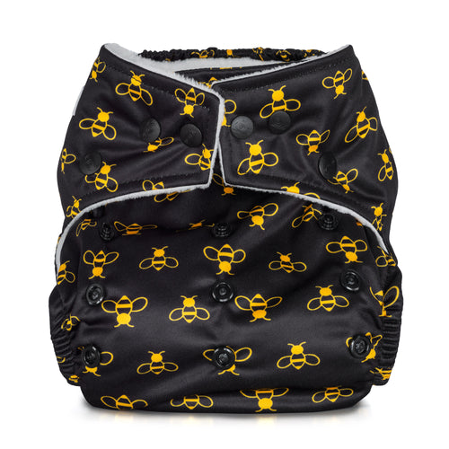 Baba and Boo One Size Nappy - NEW Prints Little twidlets Bees