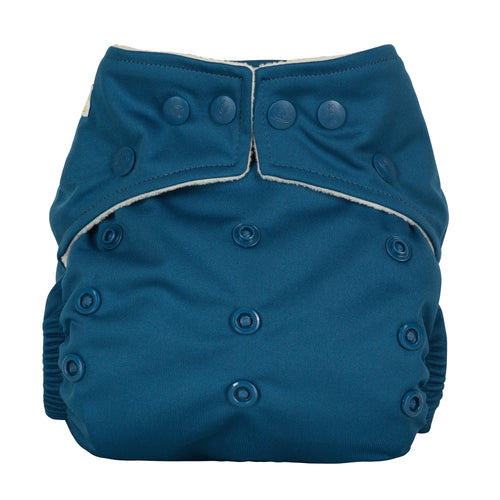 baba and boo reusable one size cloth nappy little twidlets midnight blue