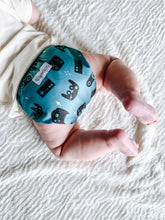 Load image into Gallery viewer, Bebeboo Gamer nappy on baby Little twidlets
