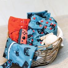 Load image into Gallery viewer, Bebeboo Gamer print Cloth diaper nappy  and wet bag | Little Twidlets 
