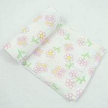Load image into Gallery viewer, flower pattern organic cotton new baby muslinz | Hadley Green Home
