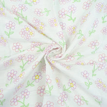 Load image into Gallery viewer, flower pattern organic cotton new baby muslinz | Hadley Green Home
