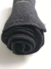 Load image into Gallery viewer, 12 Pack Muslinz Bamboo Cotton Terry Wipes Black
