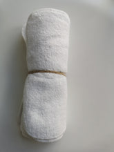 Load image into Gallery viewer, 12 Pack Muslinz Bamboo Cotton Terry Wipes white
