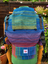Load image into Gallery viewer, Sensimo Slings - Freely Grow - Buckle Carrier - Heart Woven Rainbow | Little Twidlets

