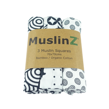 Load image into Gallery viewer, MuslinZ 3 pack muslin squares 70 x 70 squares | Hadley Green Home
