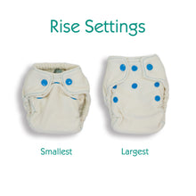 Load image into Gallery viewer, Thirsties_Natural_Newborn_Fitted_Snapdown_ size guide little twidlets 
