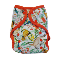 Load image into Gallery viewer, Seedling Baby Comodo reusable cloth Nappy Wrap Icon Red | Hadley Green Home
