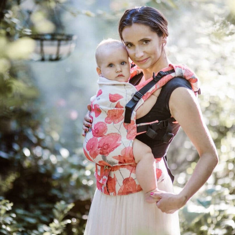 Sensimo Slings - Freely Grow - Buckle Carrier - Poppies Papaveri | Little Twidlets