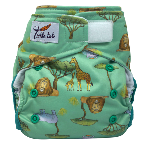 Tickle Tots All in One Pocket reusable Nappy. Little Twidlets