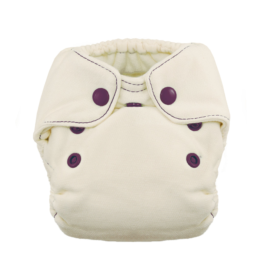 Thirsties_Natural_Newborn_Fitted_Snapdown_Plum little twidlets