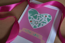 Load image into Gallery viewer, With Love card hannah Day, shrewsbury Little Twidlets
