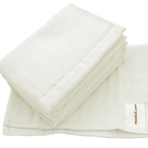 MuslinZ Prefold Newborn cloth nappy muslin Little Twidlets 