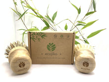 Load image into Gallery viewer, ecojiko bamboo scurbber display little twidlets
