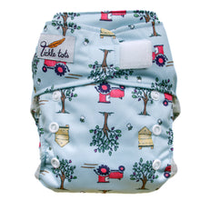 Load image into Gallery viewer, Tickle Tots Tractors reusable nappy | Little Twidlets
